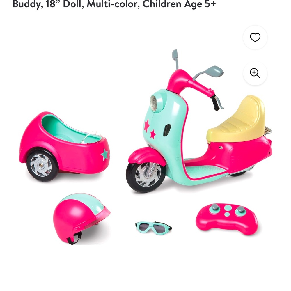 18 inch doll remote control scooter